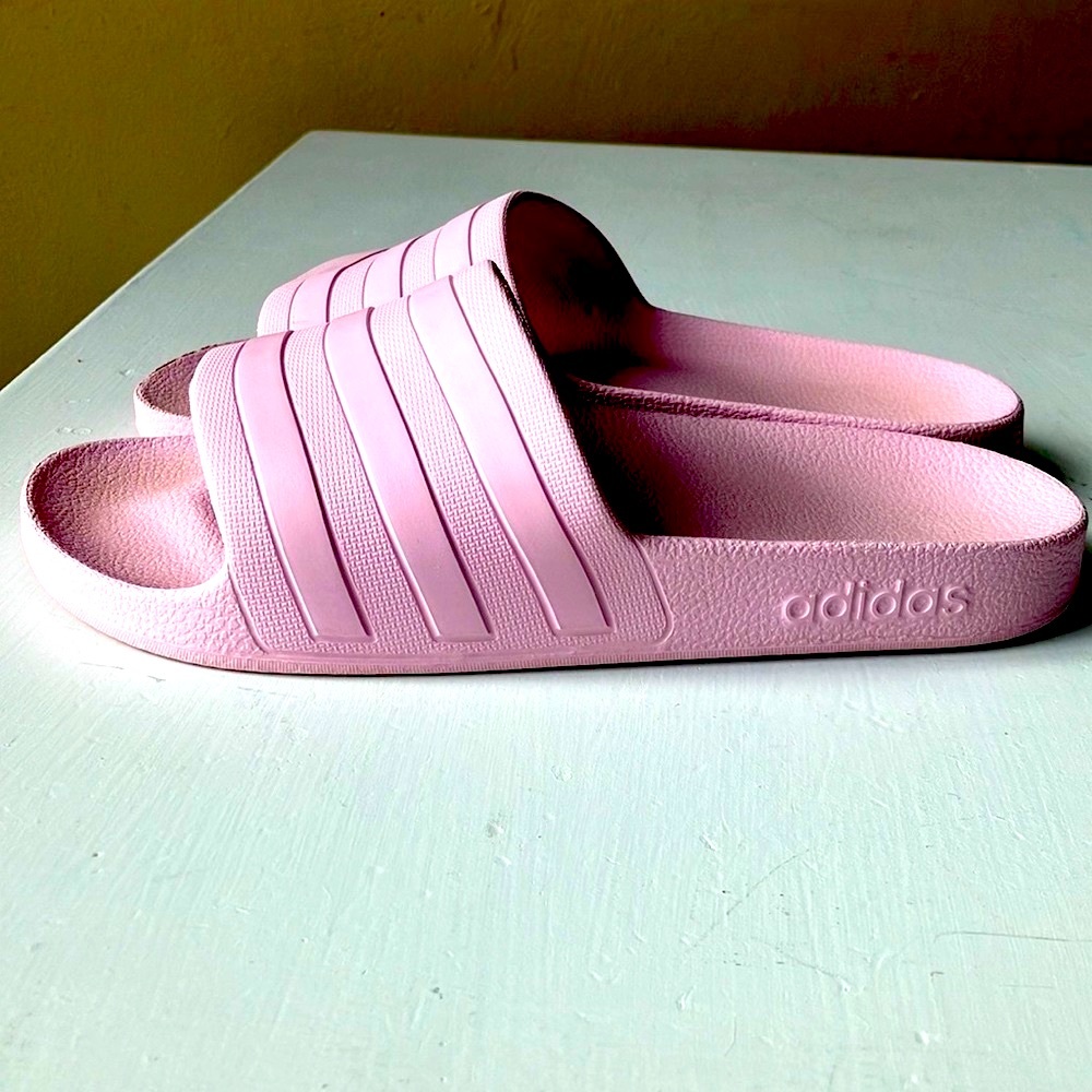 Adidas Pink Slide-on Sandals women’s size 5